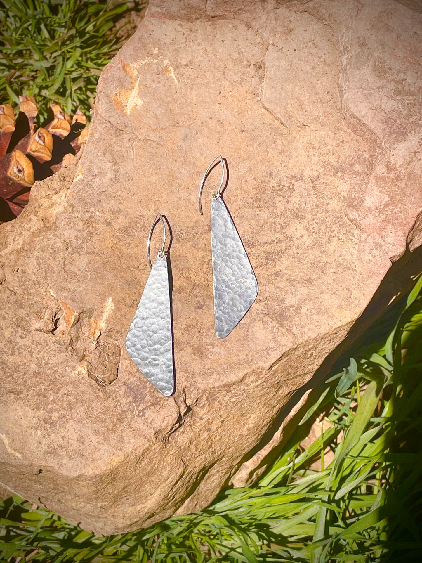 Hand Hammered Sterling Silver Earrings