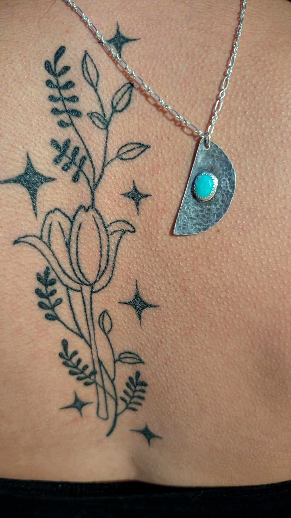 Rose Cut Turquoise Friendship Necklaces