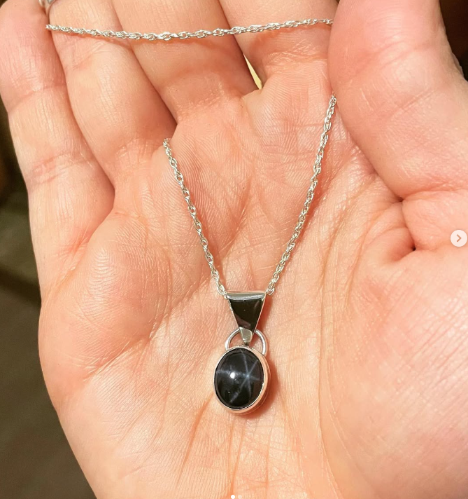 Star Sapphire Pendant Necklace