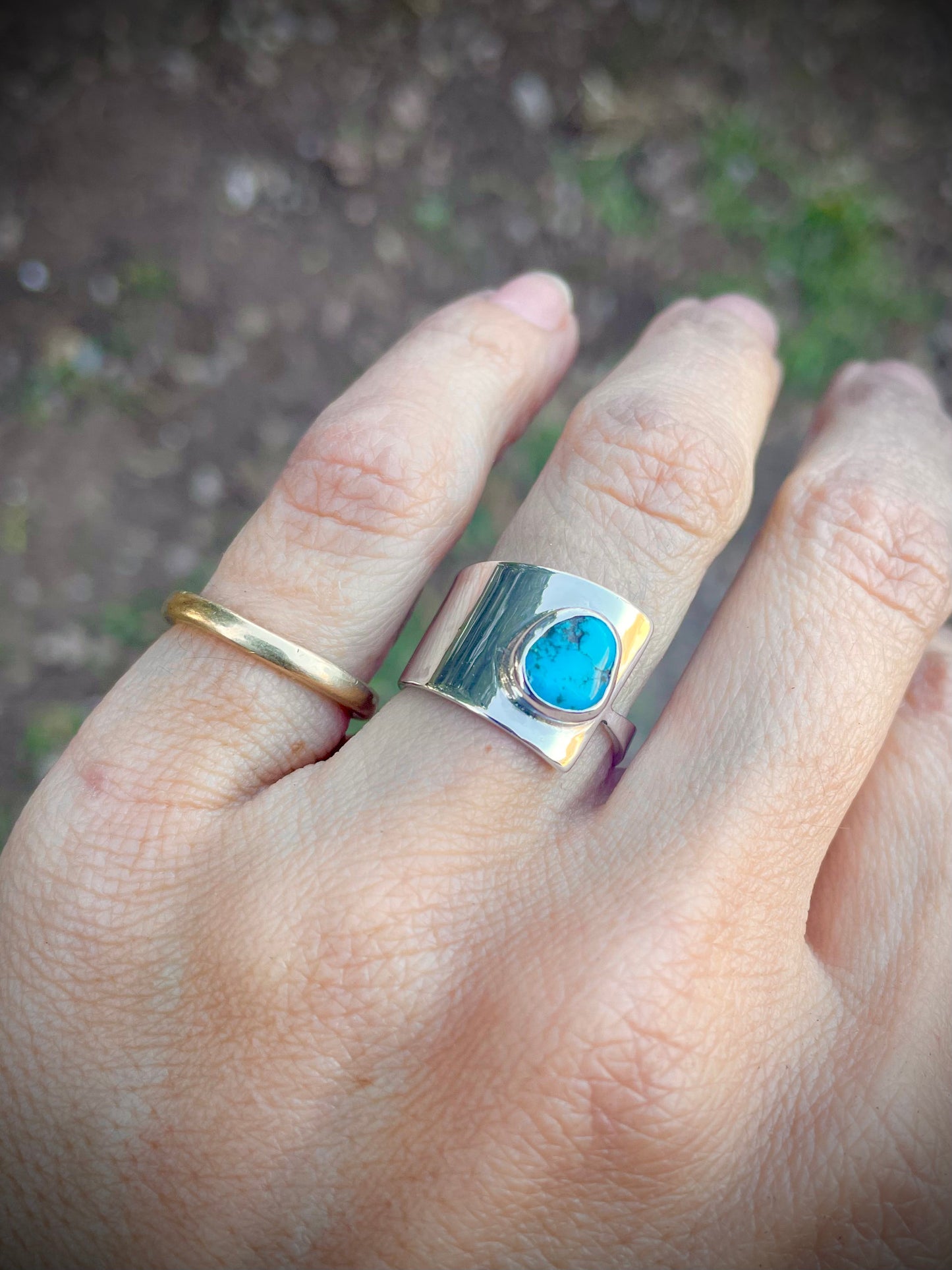 Modernly Organic Sleeping Beauty Turquoise Ring | Size 7