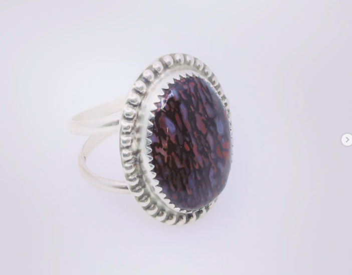 Dinosaur Bone Fossil Ring