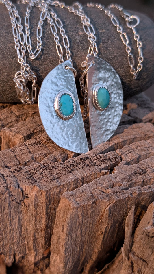 Rose Cut Turquoise Friendship Necklaces