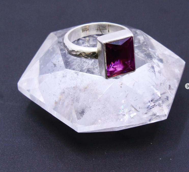 Faceted Alexandrite Statement Ring
