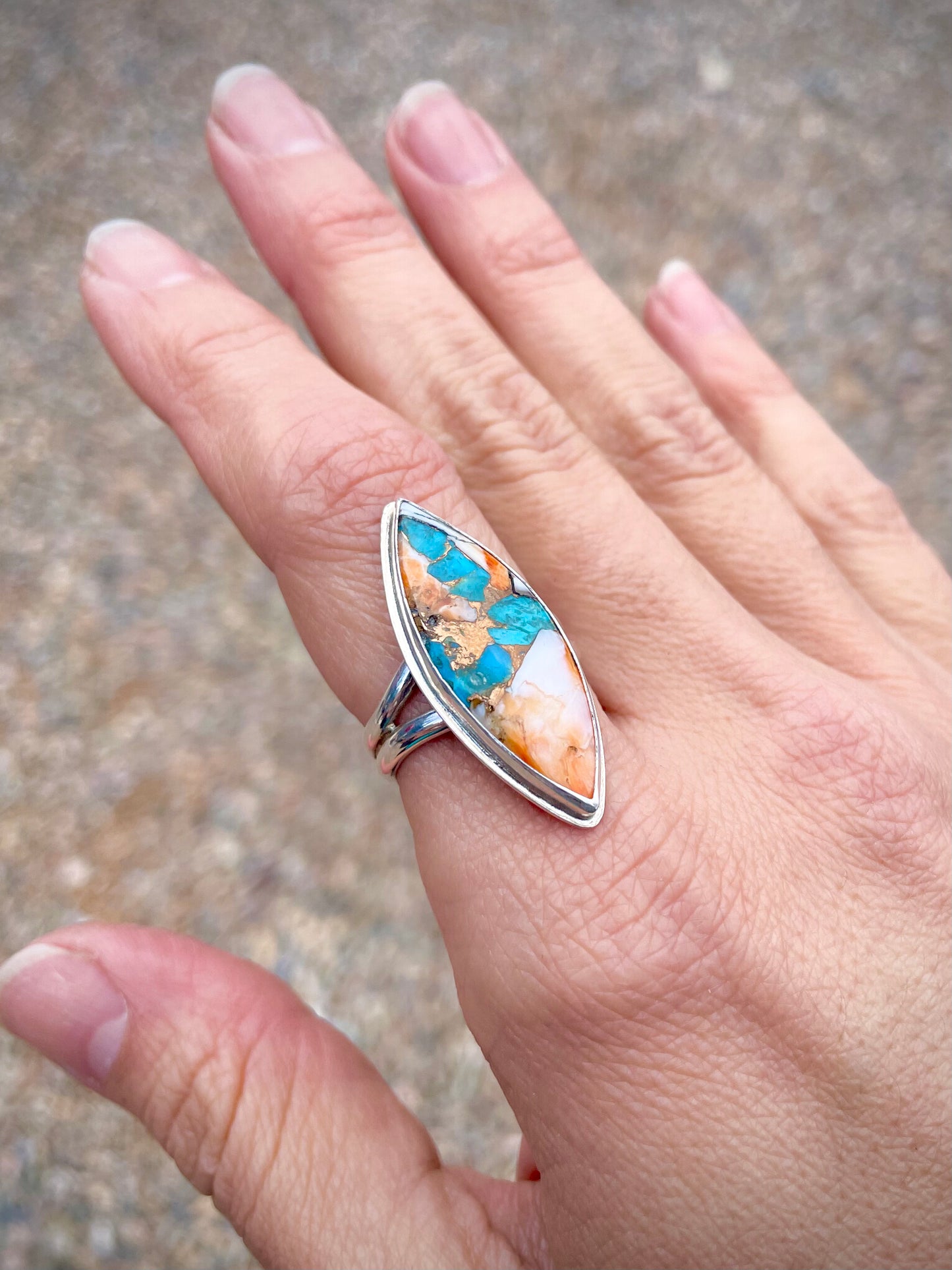 Moab Mohave Turquoise Ring | Size 9