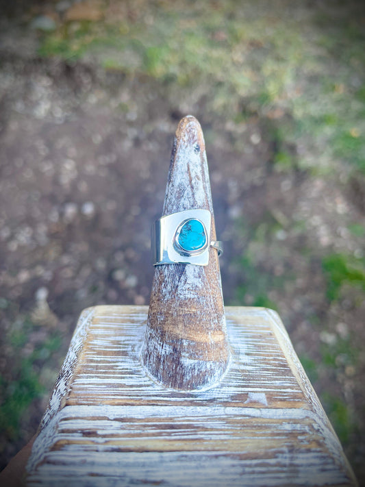 Modernly Organic Sleeping Beauty Turquoise Ring | Size 7