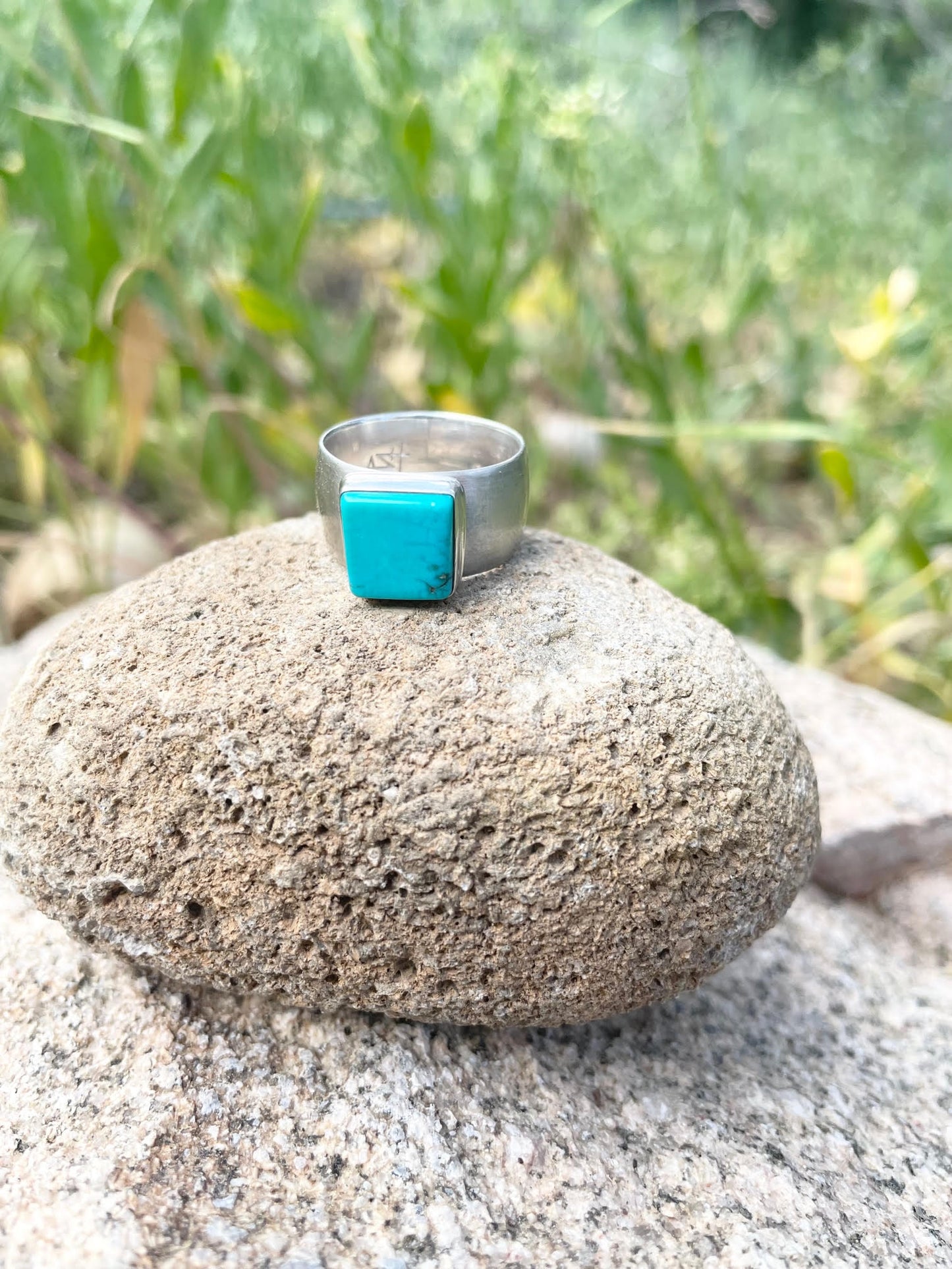 Turquoise Statement Rings in Sterling Silver